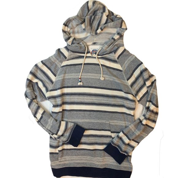 Sol Angeles Textured Striped Drawstring Hoodie - Picture 3 of 9